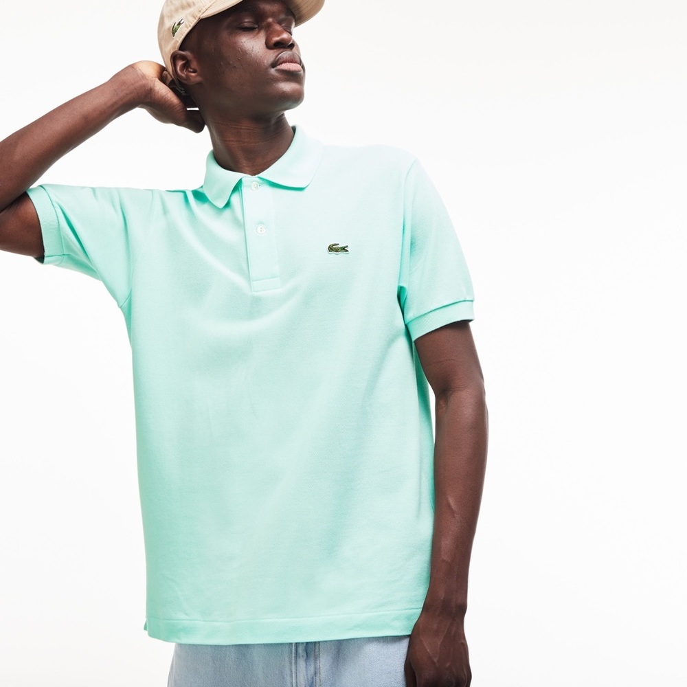 LACOSTE Men’s Classic Fit Polo! light green!